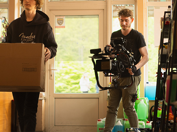 Operator Bartek Mania na planie filmu "PB95"