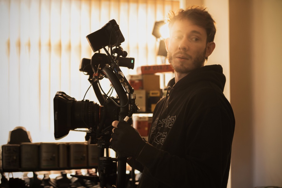 operator Kamery Bartłomiej Mania na planie filmu PB95